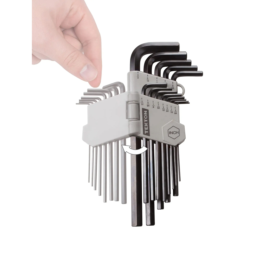 Tekton 13-Piece Hex Key Wrench Set (3/64 Inch to 3/8 Inch) from GME Supply